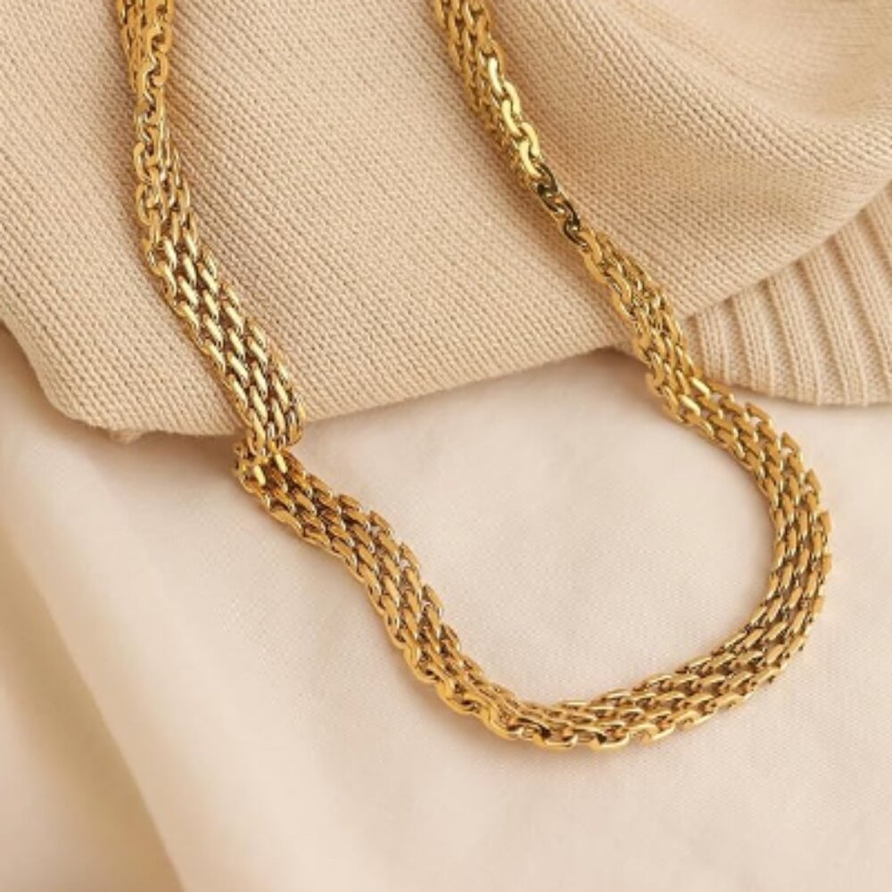 Anthro Gold Tone Adjustable Link Chain
